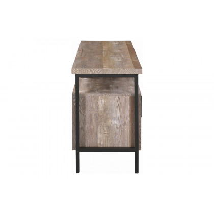 Coaster 59" 2-Drawer TV Console - Weathered Oak