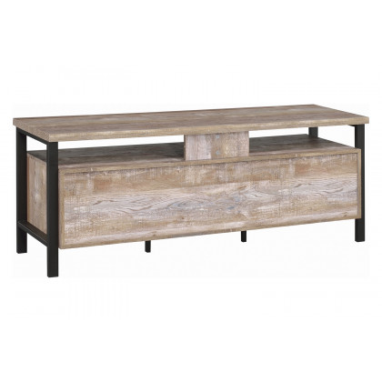 Coaster 59" 2-Drawer TV Console - Weathered Oak