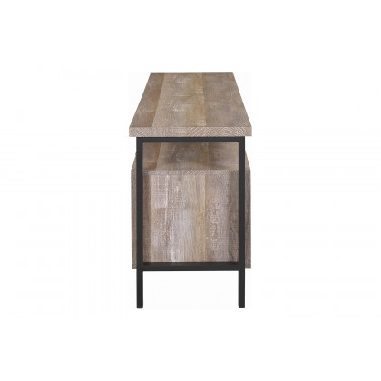 Coaster 71" 2-Drawer TV Console - Weathered Oak