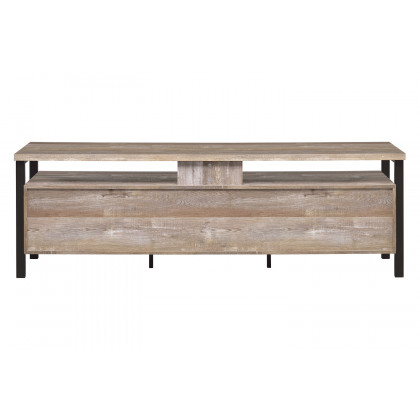 Coaster 71" 2-Drawer TV Console - Weathered Oak