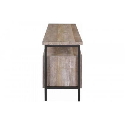 Coaster 71" 2-Drawer TV Console - Weathered Oak