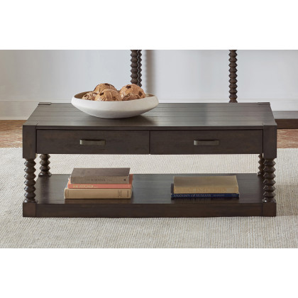 Coaster - Christine 2-Drawer Coffee Table in Coffee Bean