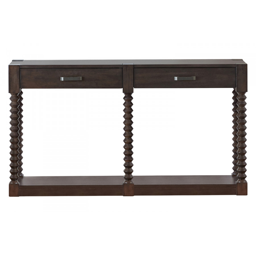 Coaster - Christine 2-Drawer Sofa Table in Coffee Bean