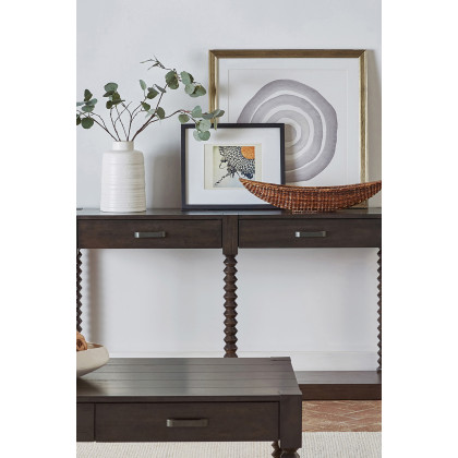 Coaster - Christine 2-Drawer Sofa Table in Coffee Bean