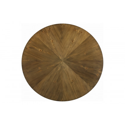 Coaster - Churchill Round Coffee Table in Dark Brown/Black