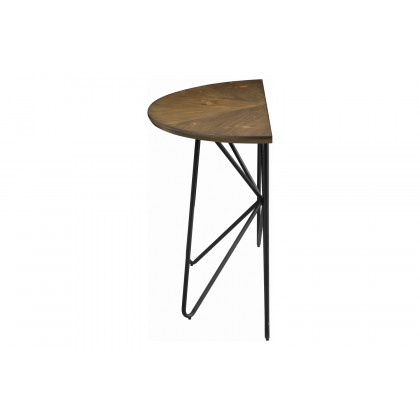Coaster - Churchill Semicircle Sofa Table in Dark Brown/Black