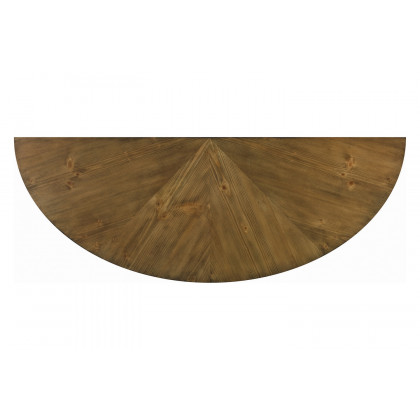 Coaster - Churchill Semicircle Sofa Table in Dark Brown/Black