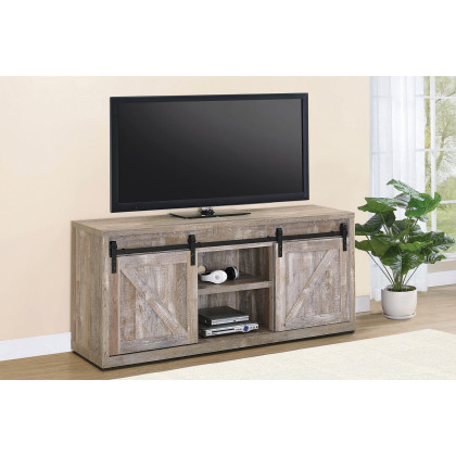 Coaster - 48-Inch 3-Shelf Sliding Doors TV Console