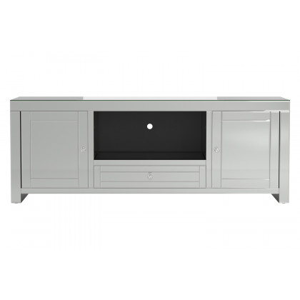 Coaster - 2-Door TV Console in Silver