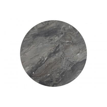 Coaster - Lennox 2-Piece Round Coffee Table Set in Faux Slate/Matte Black