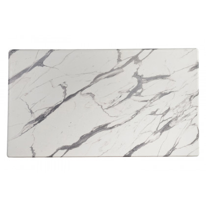 Coaster - Rectangle Faux Marble Top Coffee Table in Black/White