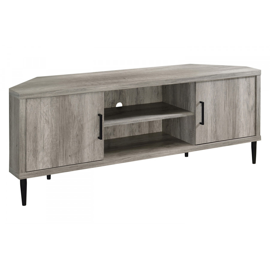 Coaster - 2-Door Storage TV Console in Gray Driftwood