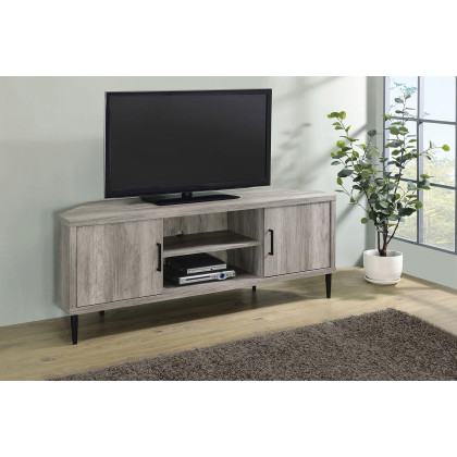 Coaster - 2-Door Storage TV Console in Gray Driftwood