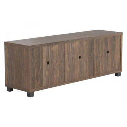 Coaster 3-Door TV Console - Aged Walnut