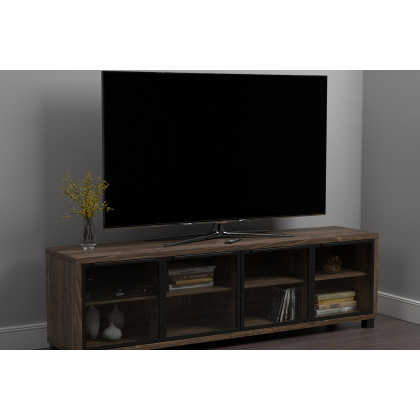 Coaster 4-Door TV Console - Aged Walnut
