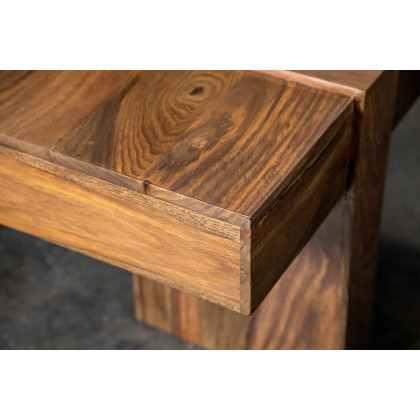 Coaster - Wooden Square Coffee Table in Natural Sheesham