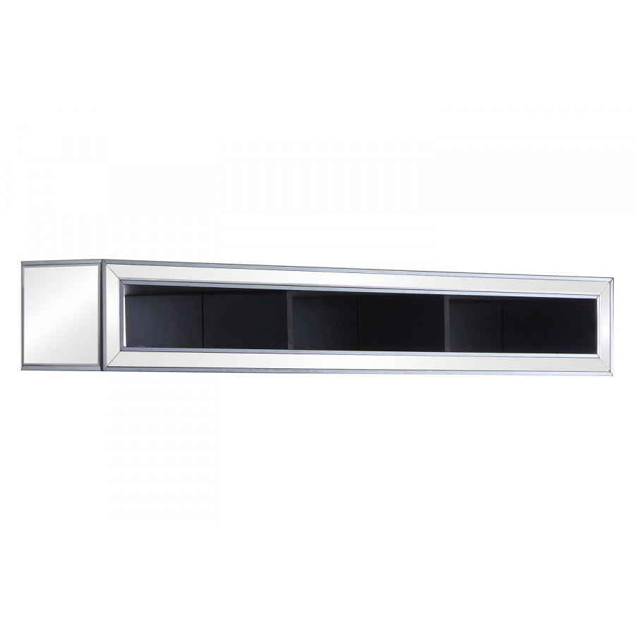 Coaster - 3-Compartment Bridge in Black Titanium/Silver