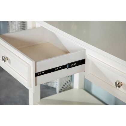 Coaster - Rectangular 2-Drawer Coffee Table in Buttermilk