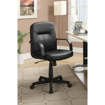Coaster - Adjustable Height Office Chair 800049 in Black