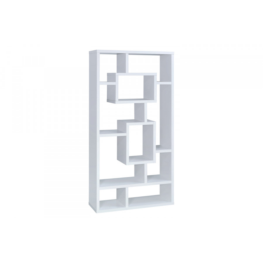 Coaster Howie 10-Shelf Bookcase - White
