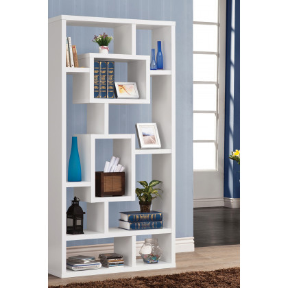 Coaster Howie 10-Shelf Bookcase - White