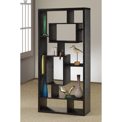 Coaster - Linbrook 10-Shelf Bookcase in Black Oak