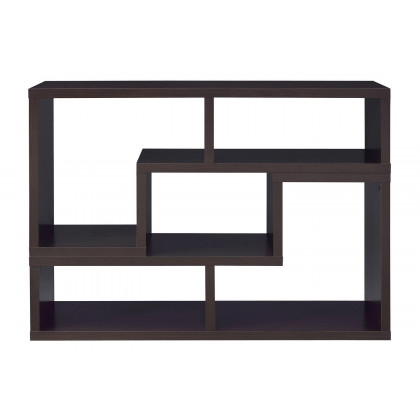 Coaster Velma Convertible TV Console And Bookcase - Cappuccino