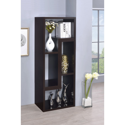 Coaster Velma Convertible TV Console And Bookcase - Cappuccino
