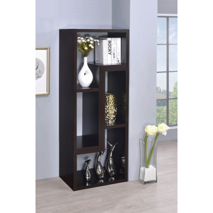 Coaster Velma Convertible TV Console And Bookcase - Cappuccino