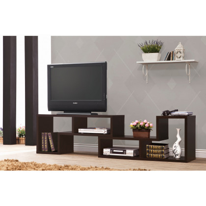 Coaster Velma Convertible TV Console And Bookcase - Cappuccino