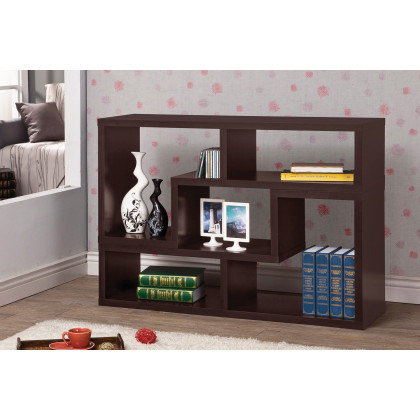 Coaster Velma Convertible TV Console And Bookcase - Cappuccino