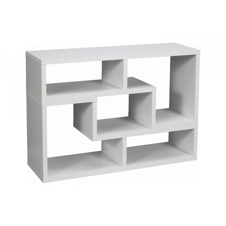 Coaster Velma Convertible TV Console And Bookcase - White