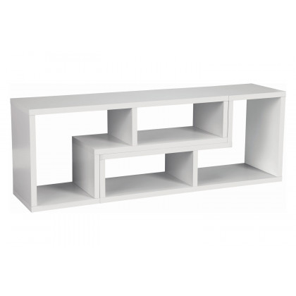 Coaster Velma Convertible TV Console And Bookcase - White