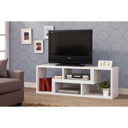 Coaster Velma Convertible TV Console And Bookcase - White
