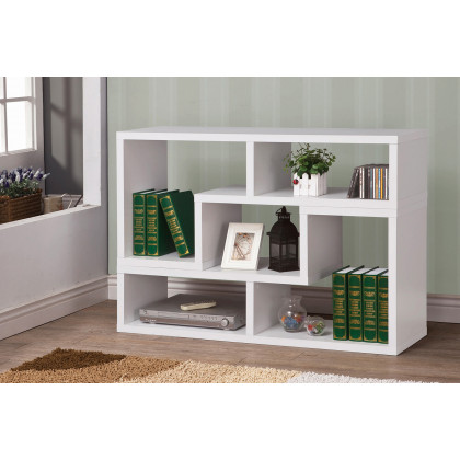 Coaster Velma Convertible TV Console And Bookcase - White