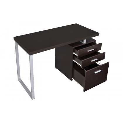 Coaster Brennan 3-Drawer Office Desk - Cappuccino