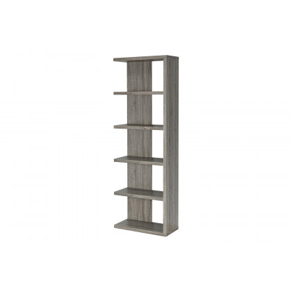 Coaster - 5-Tier Bookcase in Weathered Gray