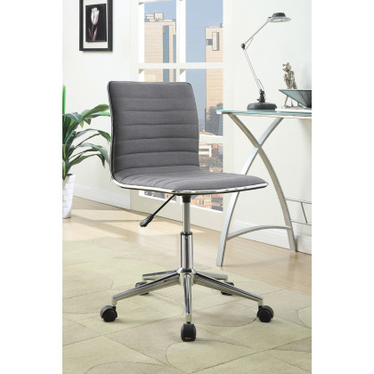 Coaster Adjustable Height Office Chair 800727 - Gray/Chrome
