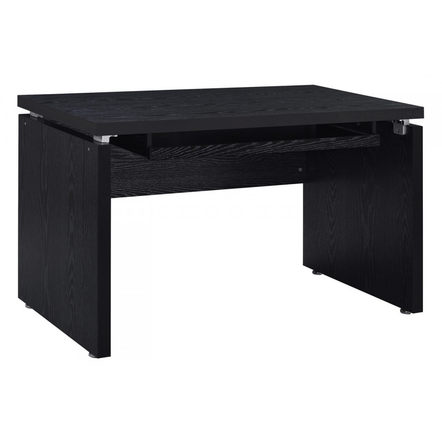 Coaster Russell Computer Desk with Keyboard Tray - Black Oak