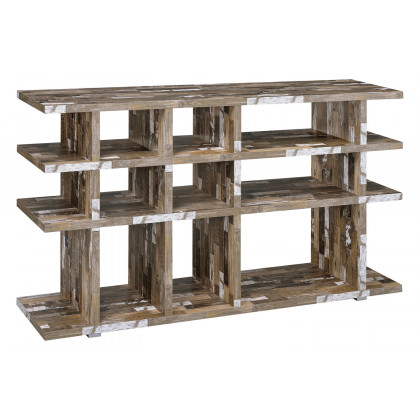 Coaster Santos 3-Tier Open Bookcase - Salvaged Cabin