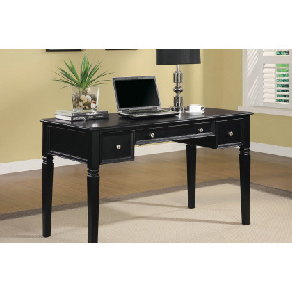 Coaster - Constance Writing Desk With Power Outlet in Black