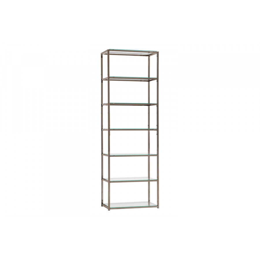 Coaster - Kate 6-Shelf Bookcase in Black Nickel
