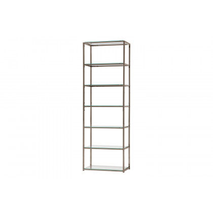 Coaster - Kate 6-Shelf Bookcase in Black Nickel