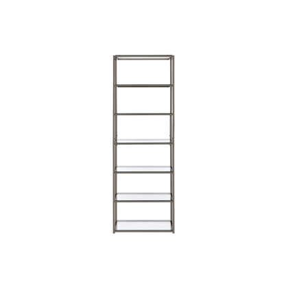 Coaster - Kate 6-Shelf Bookcase in Black Nickel