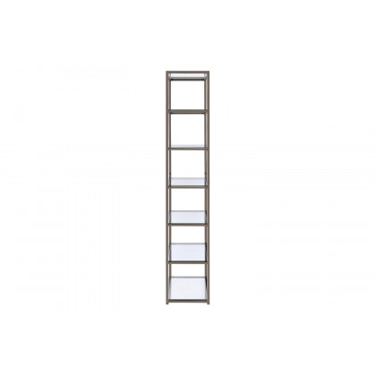 Coaster - Kate 6-Shelf Bookcase in Black Nickel