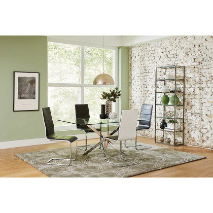 Coaster - Kate 6-Shelf Bookcase in Black Nickel