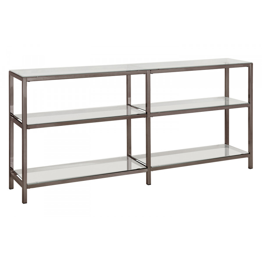 Coaster - Kate 2-Tier Bookcase in Black Nickel