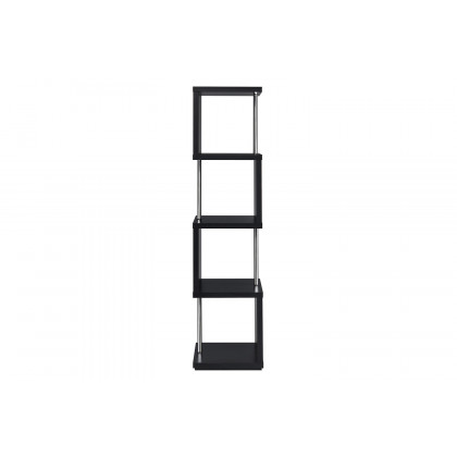 Coaster Baxter 4-Shelf Bookcase - Black/Chrome