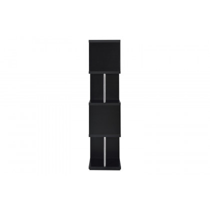Coaster Baxter 4-Shelf Bookcase - Black/Chrome