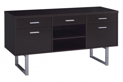 Coaster™ Lawtey 5-Drawer Credenza With Adjustable Shelf - Cappuccino
